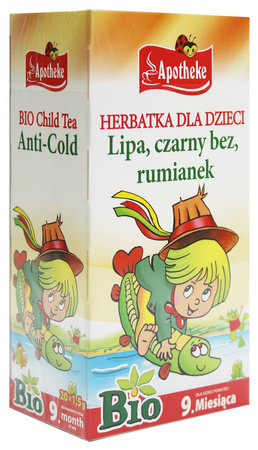 Tè per bambini - tiglio, fiori di sambuco, camomilla bio (20 x 1,5 g) 30 g