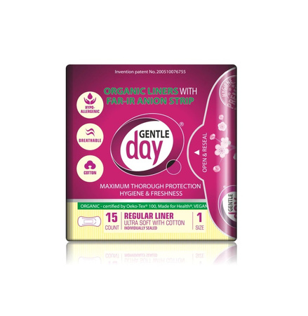 Assorbenti igienici con striscia anionica 15 pz. – Gentle Day