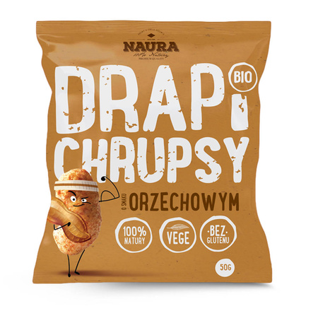 Snack croccanti al gusto di arachidi biologici 50 g – Drapi Chrups