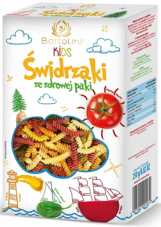 Pasta per bambini, fusilli salutari 250 g – Bartolini