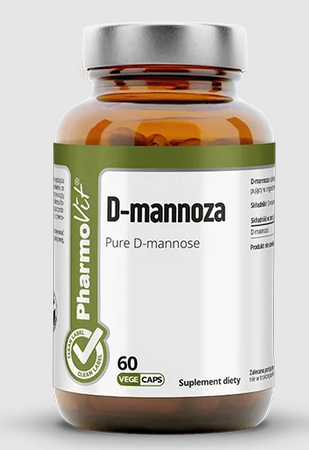 D-mannosio integratore alimentare senza glutine 60 capsule - Pharmovit (etichetta pulita)