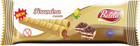 SET 24 x Frollini di mais ripieni di crema al tiramisù senza glutine 18g - Balila