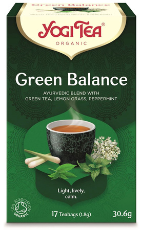 Tè verde Green Balance Biologico (17 x 1,8 g) 30,6 g – Yogi Tea