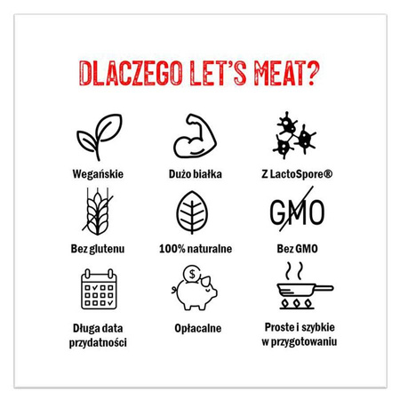 Let's meat! Sostituto vegetale della carne con spezie 150 g – Cultured Foods