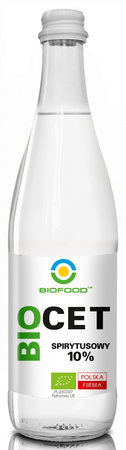 Aceto di spirito bio al 10% senza glutine 500 ml - Bio Food
