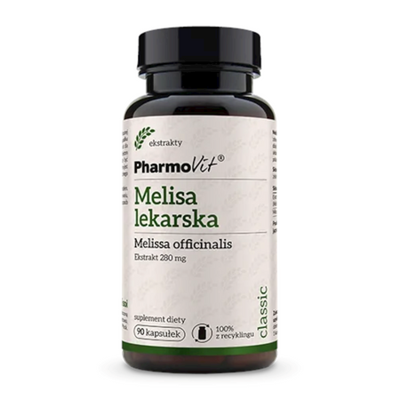 Estratto di melissa (280 mg) integratore alimentare senza glutine 90 capsule - PHARMOVIT (CLASSIC) 