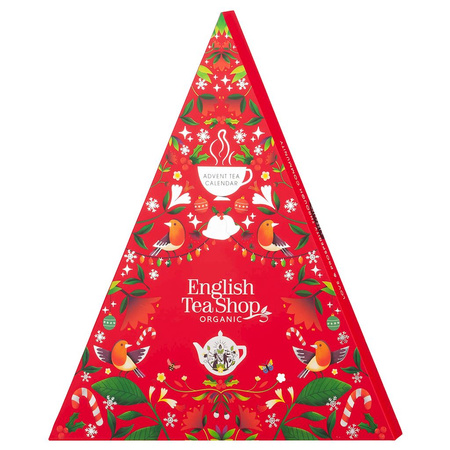 English Tea Shop, Calendario dell'Avvento BIO Albero di Natale Tè rosso 13 gusti, 25 piramidi