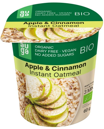 Porridge Integrale Biologico con Mele e Cannella 60 g – Auga