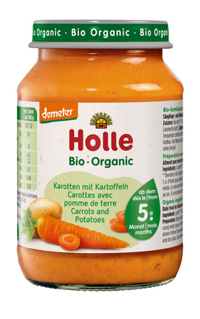 Carota-patata senza zuccheri aggiunti senza glutine BIO 190 g – Holle