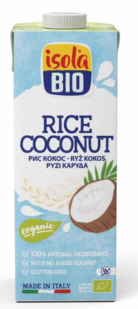 Bevanda al riso e cocco, senza glutine, BIO, 1 l – Isola Bio