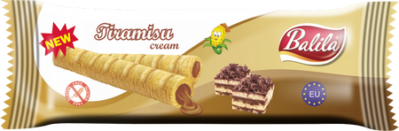 Frollini di mais ripieni di crema al tiramisù senza glutine 18g - Balila