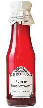 Sciroppo di fragole senza glutine 375 g (300 ml) - krokus