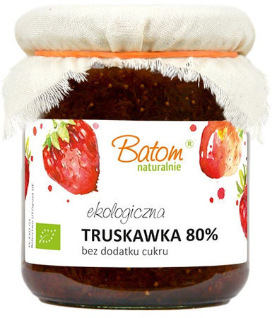 Fragola 80 % senza zucchero Biologico 260 g – Batom