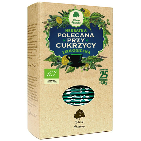 Tè consigliato per il diabete bio (25 x 2 g) 50 g