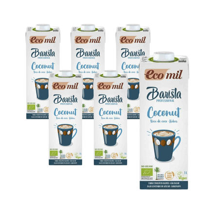 SET X 6 Bevanda di cocco biologica senza glutine da 1 litro - Ecomil