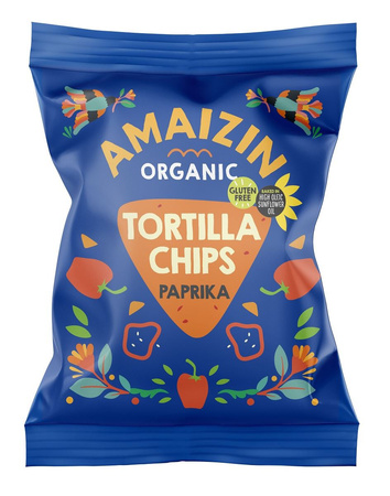 Chips di mais alla paprika senza glutine Biologico 75 g – Amaizin