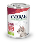 Alimento per gatti pezzi di pollo e manzo con pomodoro e ortica Biologico 405 g – Yarrah