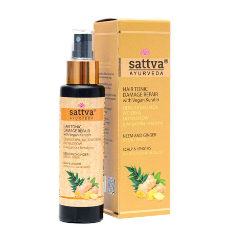 Massaggio ristrutturante per il cuoio capelluto a base di neem e zenzero 100 ml - Sattva (Ayurveda)