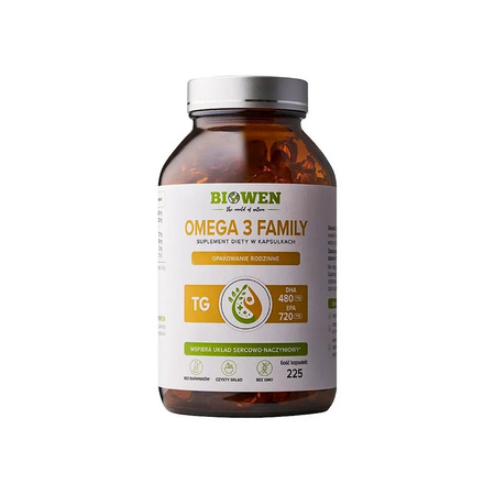 Integratore alimentare per la famiglia Omega-3 225 capsule - Biowen