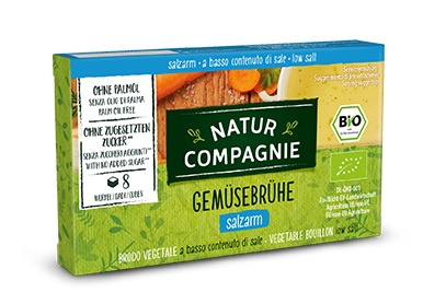 Brodo - cubetti vegetali a sale ridotto bio 68 g
