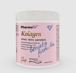 Integratore alimentare di collagene Beauty Formula al gusto di pesca e banana 174g - Pharmovit
