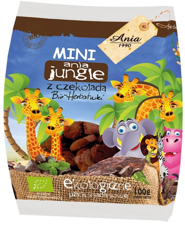 Mini biscotti con gocce di cioccolato della giungla BIO 100 g
