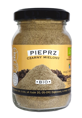 Pepe nero macinato senza glutine Biologico 100 g – Pięć Przemian (Five Transformations)