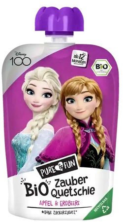 Purea di mela e fragola Biologico 100 g Kraina Lodu- Elza i Anna – Pure&Fun