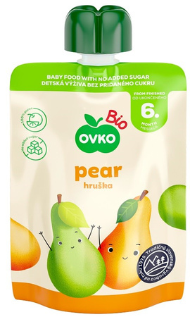Purea di pera biologica dopo i 6 mesi 90 g – Ovko