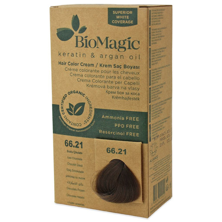 Tinta per capelli Cioccolato Glaciale (66.21) 250 g - BioMagic