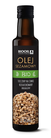 Olio di sesamo spremuto a freddo bio 250 ml