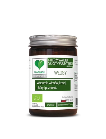 Equiseto + estratto di ortica bio integratore alimentare 100 compresse (400 mg) - BeOrganic