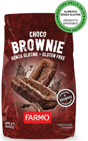 Biscotti Brownie al cioccolato senza glutine 200 g – Farmo