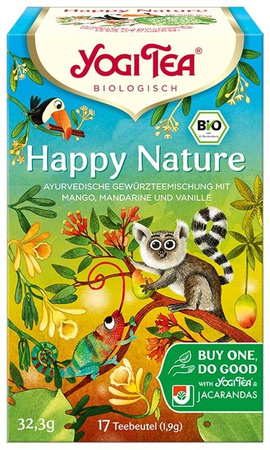 Tisana Happy Nature Biologica a sostegno delle foreste pluviali – Yogi Tea (17 x 1,9 g) 32,3 g