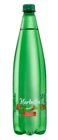 Acqua frizzante aromatizzata alla fragola senza zucchero 1 l - Aqua East (Herbella)