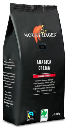 Caffè in grani Arabica 100% Crema Fair Trade Biologico 1 kg – Mount Hagen