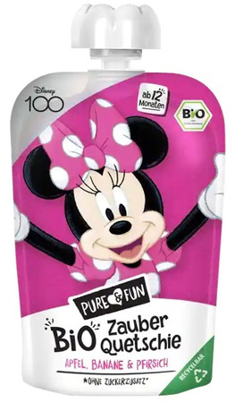 Purea di mela-banana-pesca BIO 100 g Minnie Mouse