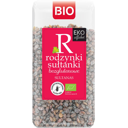 Uva sultanina senza glutine Biologico 400 g – Eko Alfabet