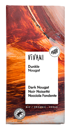 Cioccolato fondente al torrone biologico 100 g – Vivani