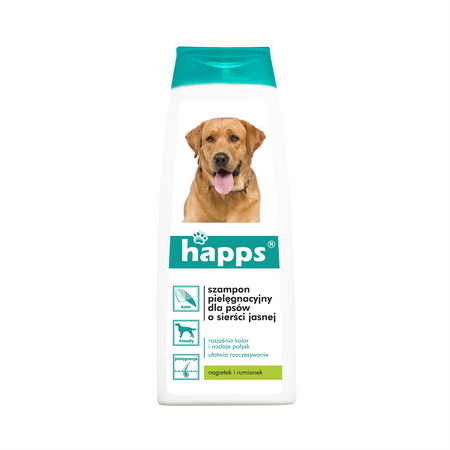 Shampoo trattante per cani a pelo chiaro 200 ml – Happs