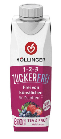 Bevanda al gusto di frutta di bosco senza zucchero bio 300 ml - HOLLINGER