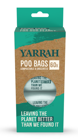 Sacchetti compostabili per feci di cane 60 pz. - Yarrah