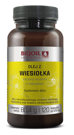 Integratore alimentare di olio di enotera spremuto a freddo 120 capsule (670 mg)