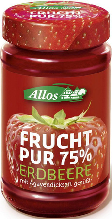 Mousse di fragola biologica (75% frutta) 250 g – Allos