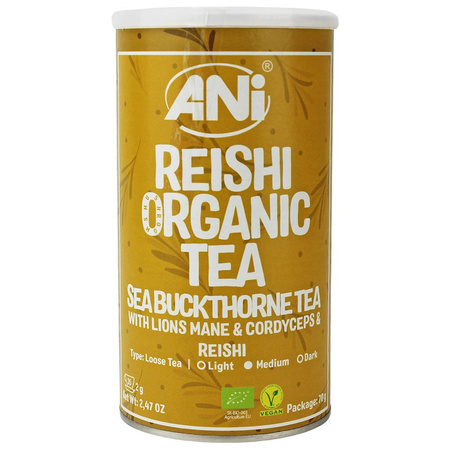 Tè all'olivello spinoso "Reishi + Lion's Mane + Cordyceps" bio 70 g - Ani