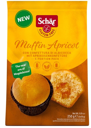Muffin all'albicocca - muffin all'albicocca senza glutine 250 g - Schar