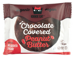 Torta vegana con crema di cioccolato e arachidi, senza zuccheri aggiunti, senza glutine bio 50g - kookie cat