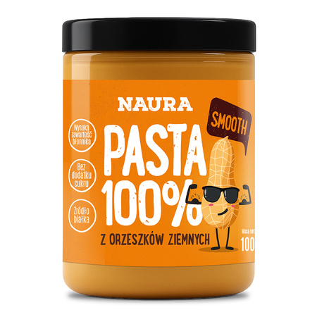 Burro di arachidi 100% liscio 1000 g – Naura