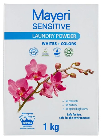 Detersivo in polvere universale Sensitiv 650 g – Mayeri