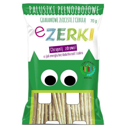 Grissini dorati integrali alla cipolla 70 g – Ezerki
